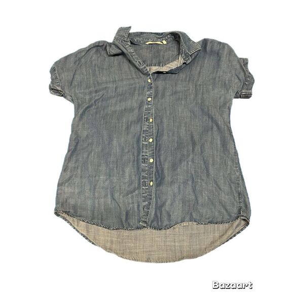 Soft Surrounding Oversize Denim Blouse size XS - Picture 6 of 9